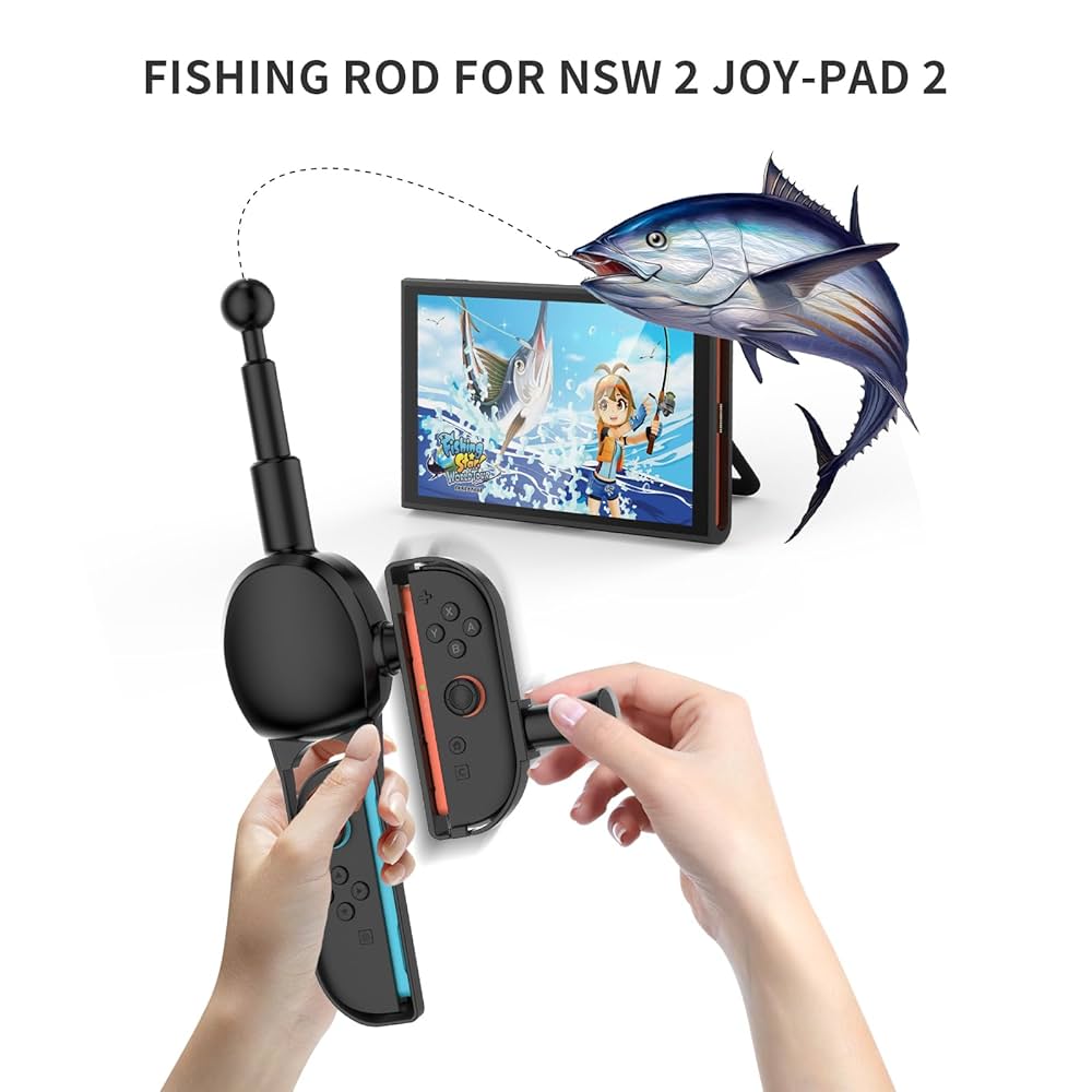 Amazon.co.jp: EJGAME Switch 2 専用 Joy-Con 2釣り竿